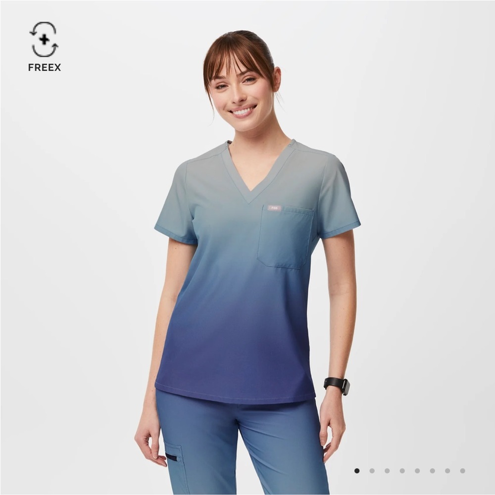 Figs scrubs - Ombré Ocean Mist Set NWT